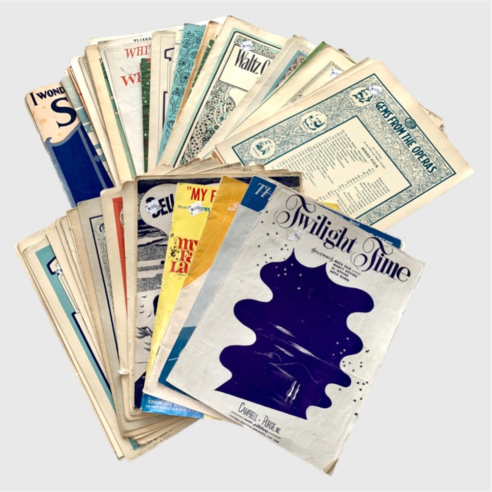 Vintage Piano Sheet Music Booklets - Lot of 50